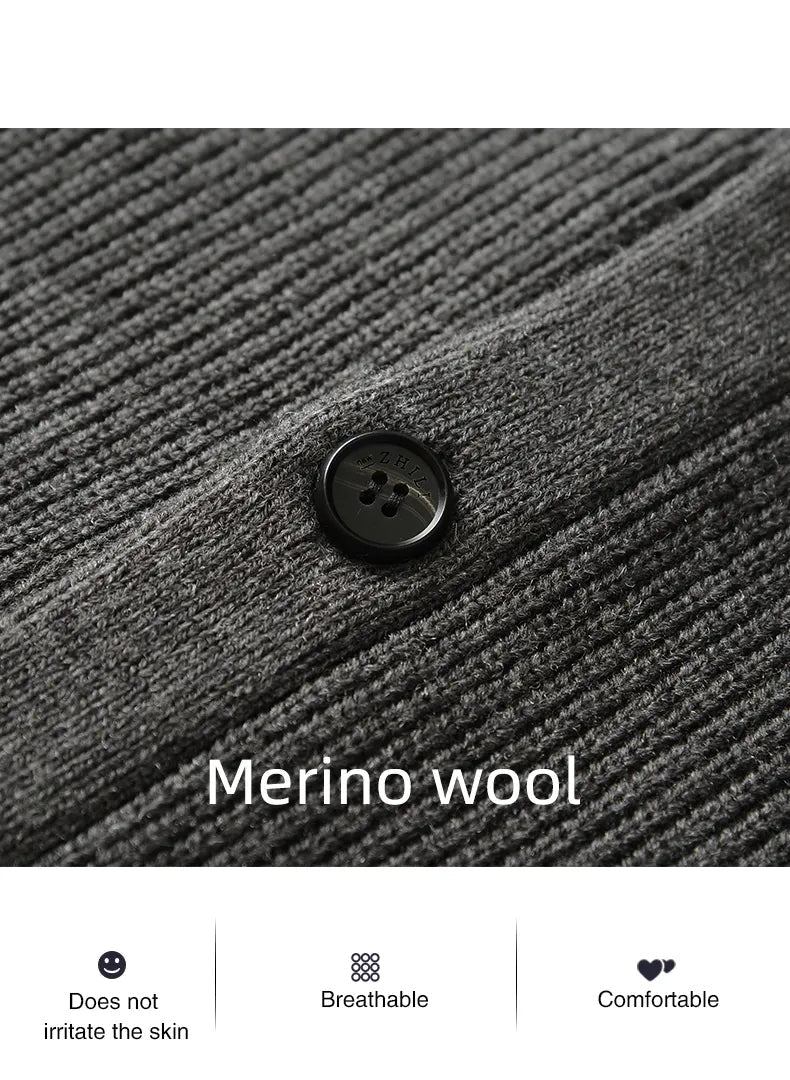 Rens knitted cardigan made of merino wool | Knotted cardigan