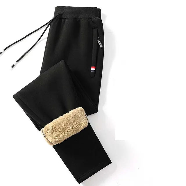 Winter jogging pants | Straight fleece pants