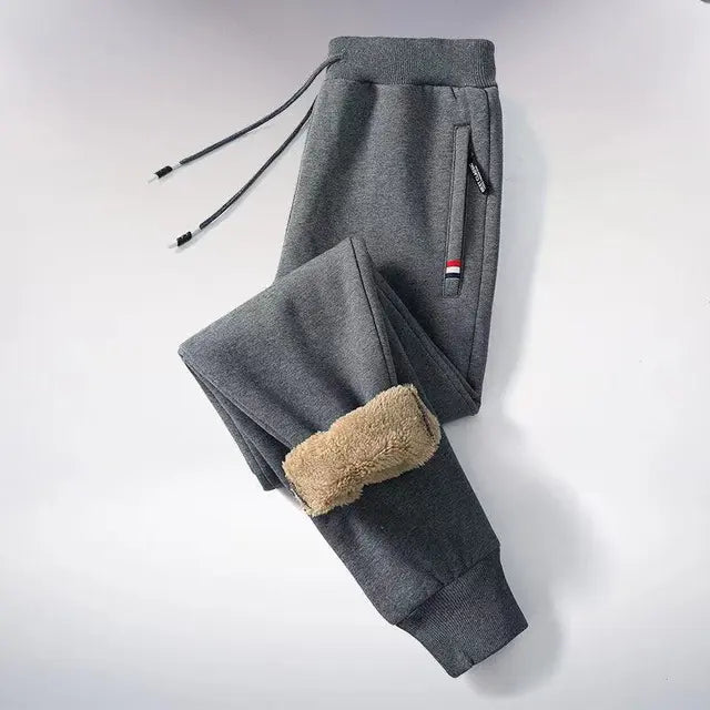 Winter jogging pants | Straight fleece pants