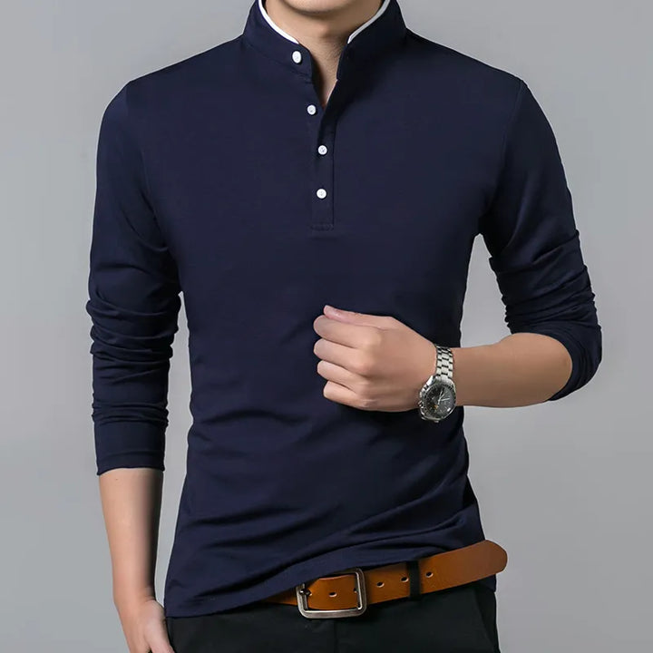 Casual shirt | Comfortable cotton with long sleeves