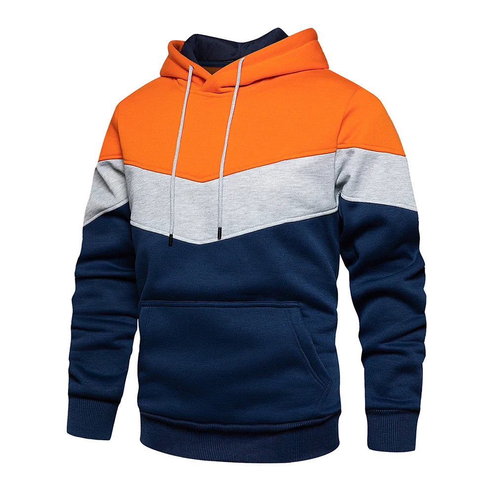 Patchwork Hoodie | Warm Fleece Streetwear