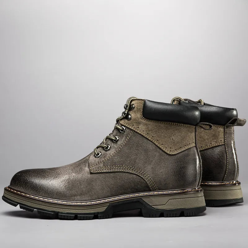 Zapatos de invierno de cuero | Verdadero calentador de invierno