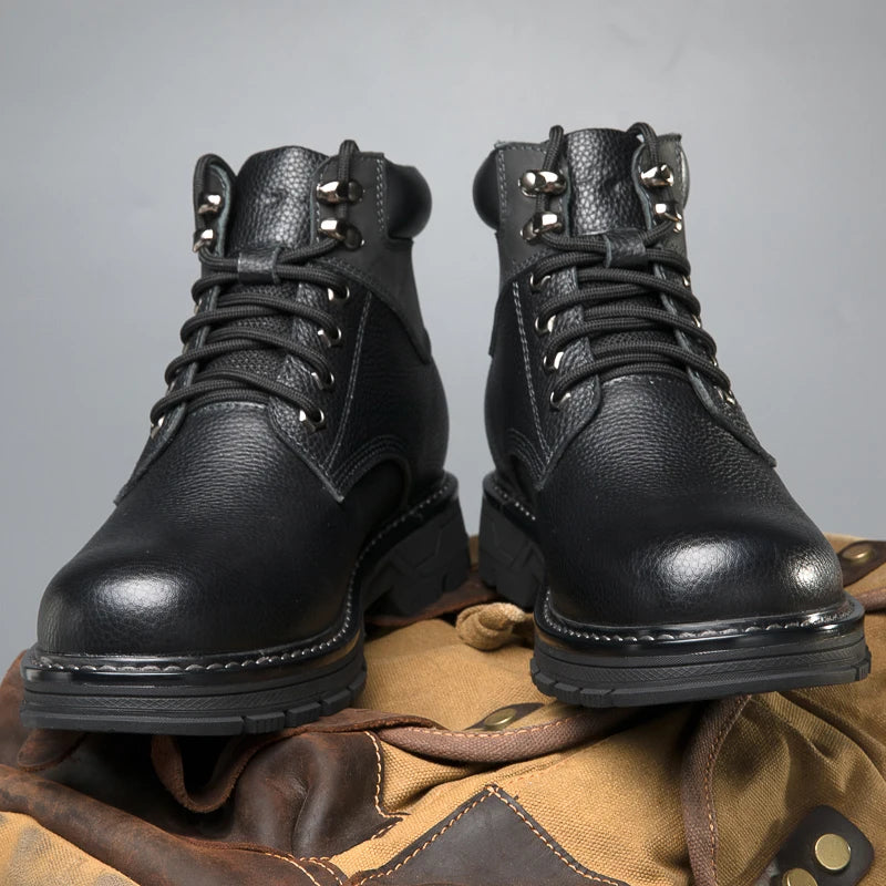 Zapatos de invierno de cuero | Verdadero calentador de invierno