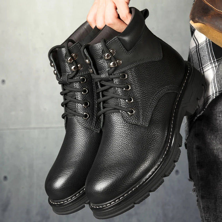 Zapatos de invierno de cuero | Verdadero calentador de invierno