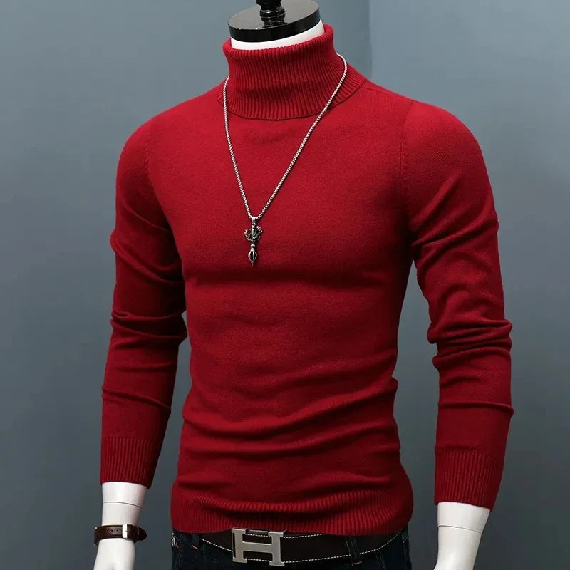 Jersey de cuello alto ajustado Marco | Jersey ajustado de moda