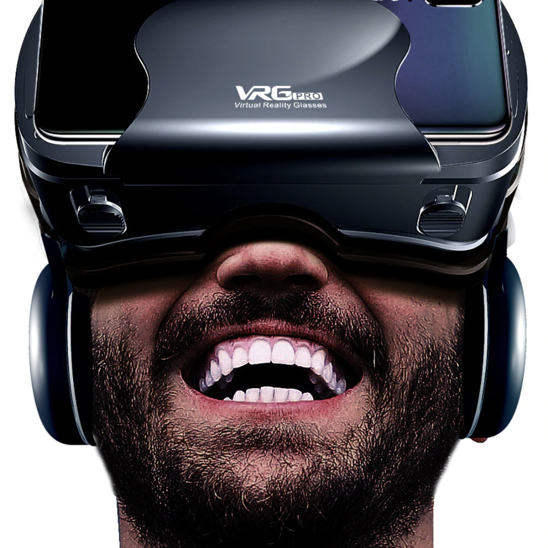 Reality PRO+ | Intelligent VR glasses with integrated headset for iPhone and Android