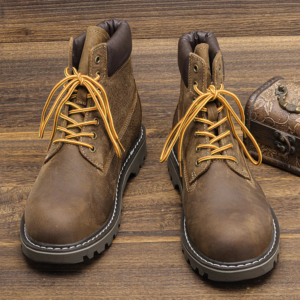 Zapatos de invierno de cuero | Verdadero calentador de invierno