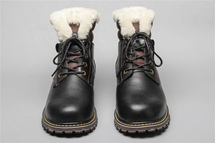 Winter boots made of leather | With wonderfully warm wool lining