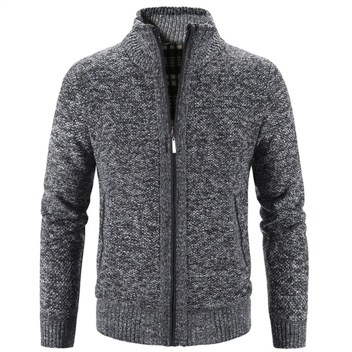 strikket slim fit-vest | afslappet efterårs-cardigan