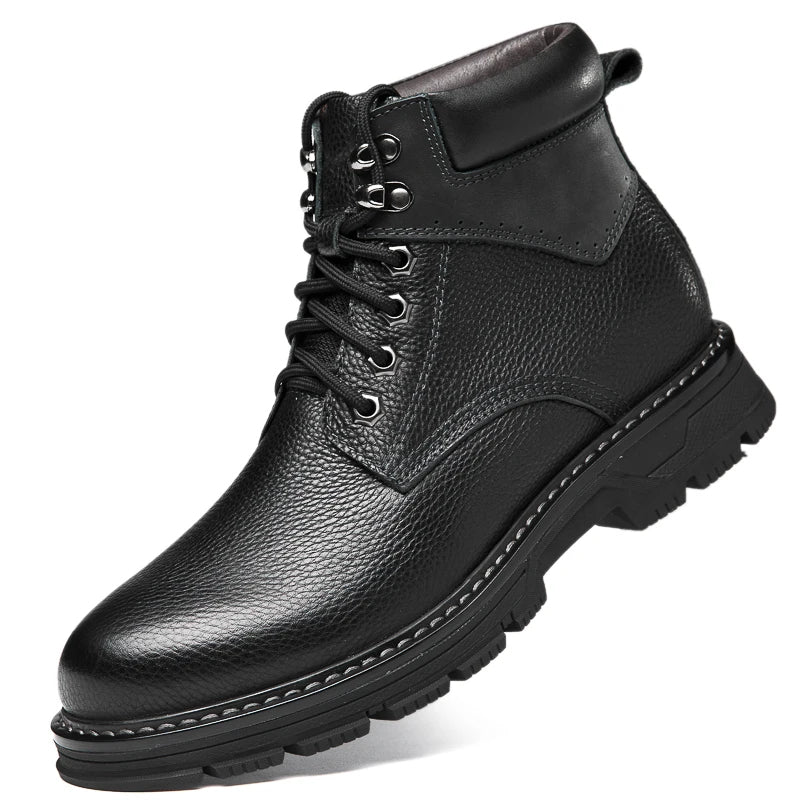 Zapatos de invierno de cuero | Verdadero calentador de invierno