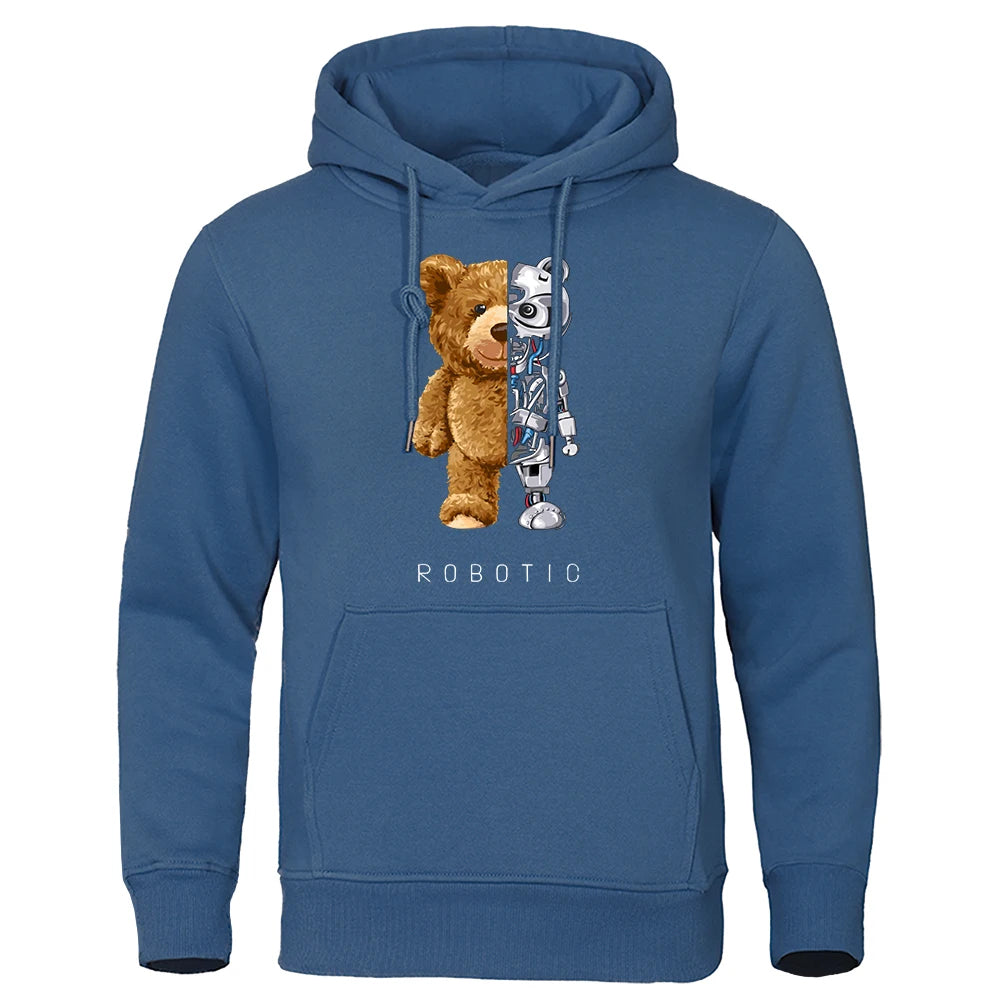 Robo Bear Hoodie | Teddy Tech Sweatshirt