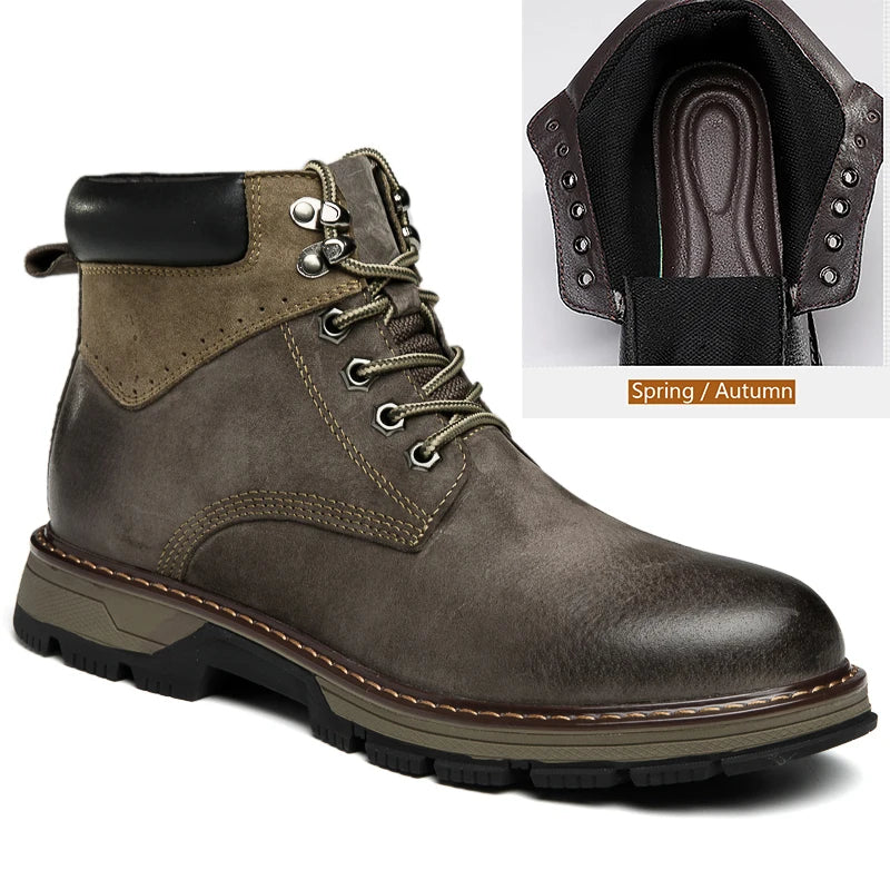 Zapatos de invierno de cuero | Verdadero calentador de invierno