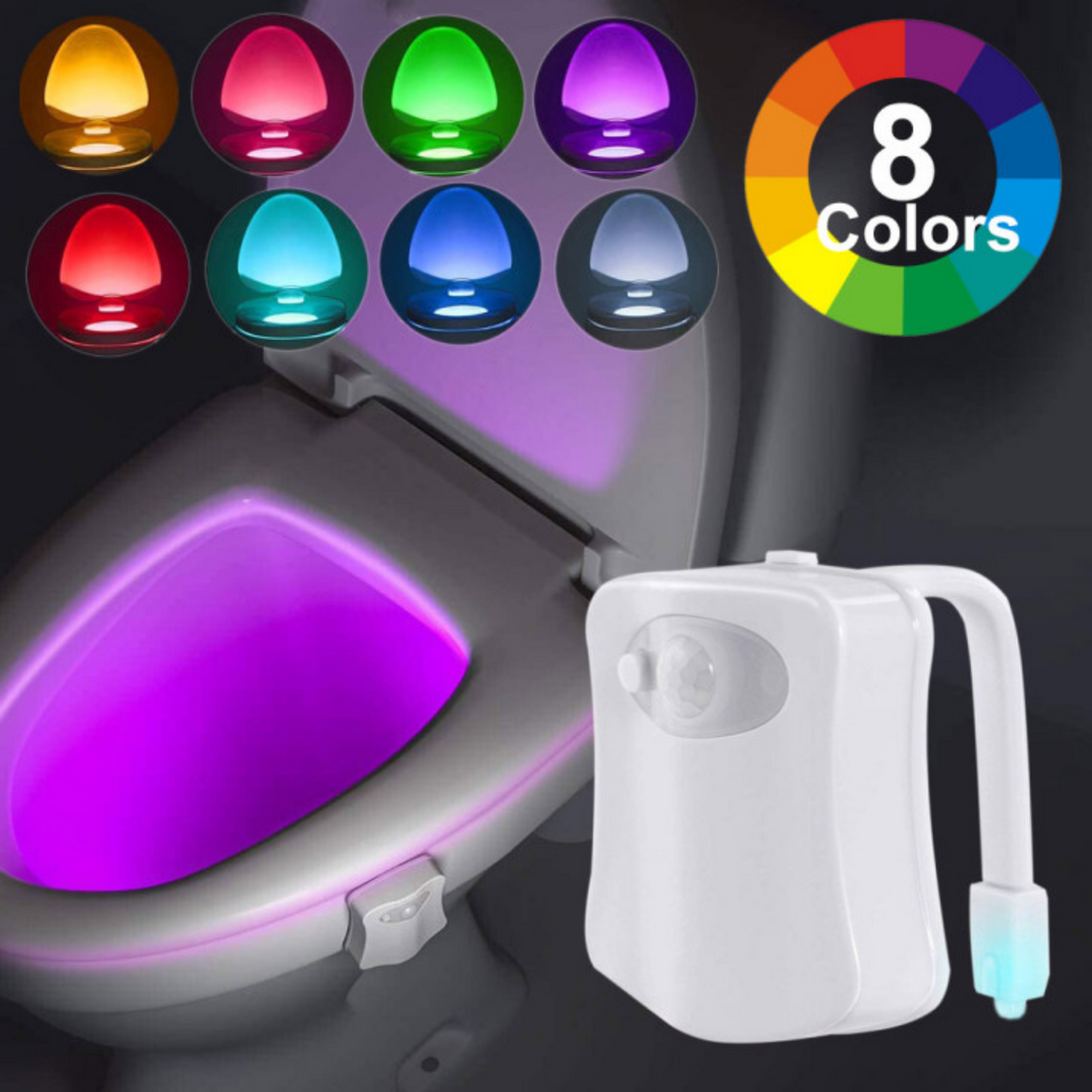 Sehen Sie, wo Sie pinkeln | LED-Toilettenbeleuchtung mit Bewegungssensor