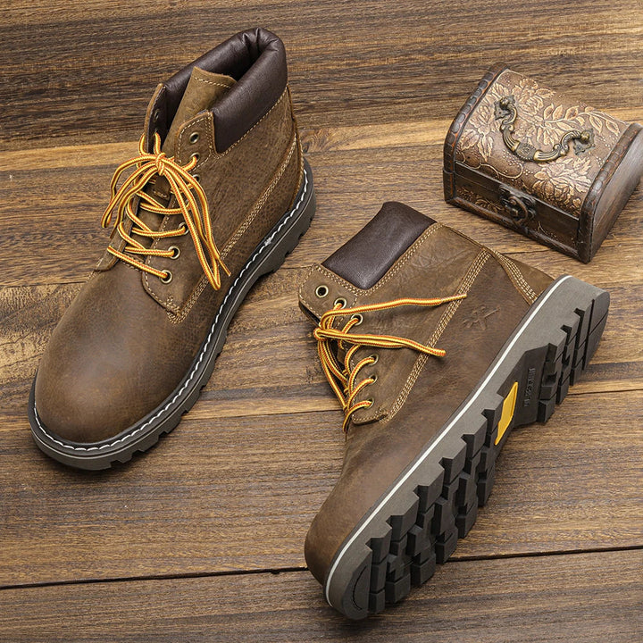 Zapatos de invierno de cuero | Verdadero calentador de invierno