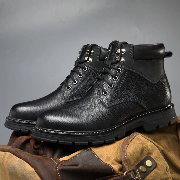Zapatos de invierno de cuero | Verdadero calentador de invierno