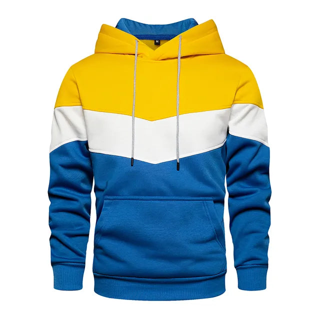 Patchwork Hoodie | Warm Fleece Streetwear