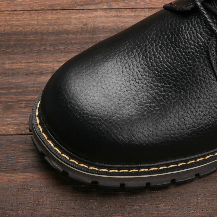 Winter boots made of leather | With wonderfully warm wool lining
