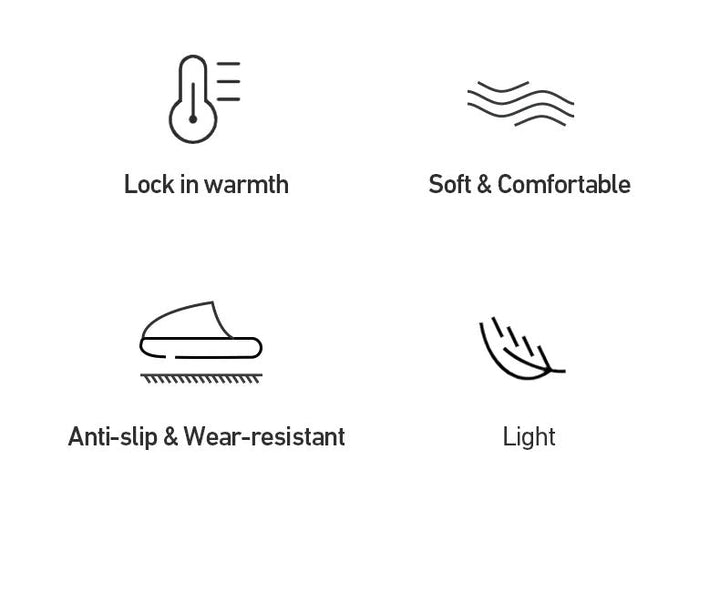 Slip-on slippers | Comfortable warm slippers