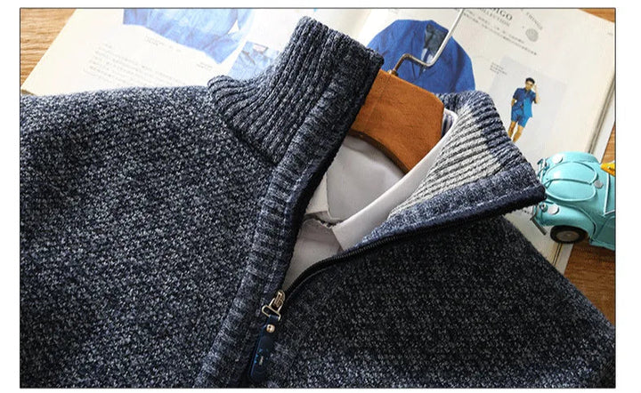 Bart Pullover | Wool Pullover with Half Zipper