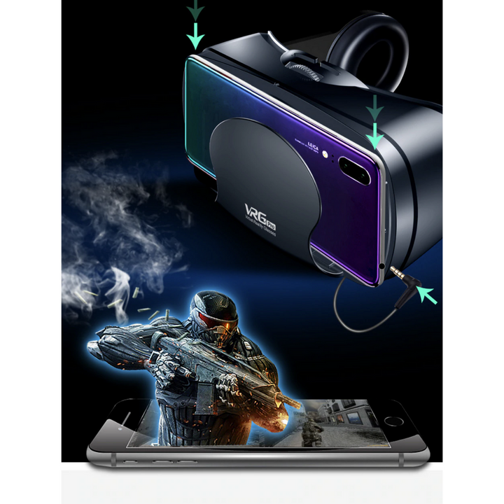 Reality PRO+ | Intelligent VR glasses with integrated headset for iPhone and Android
