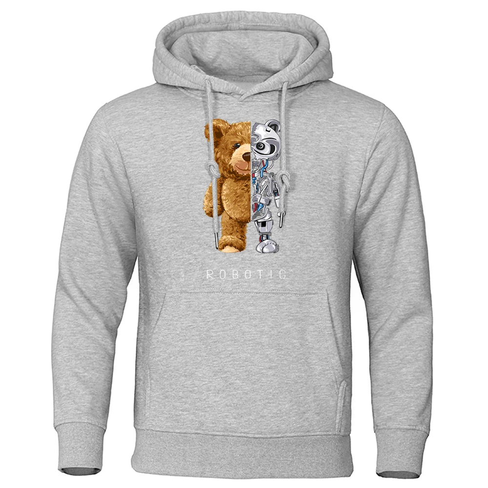 Robo Bear Hoodie | Teddy Tech Sweatshirt