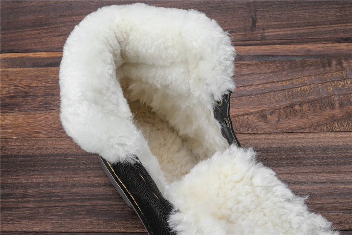 Winter boots made of leather | With wonderfully warm wool lining