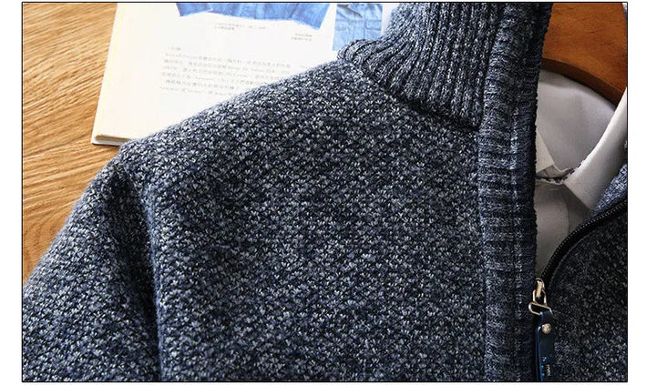 Bart Pullover | Wool Pullover with Half Zipper