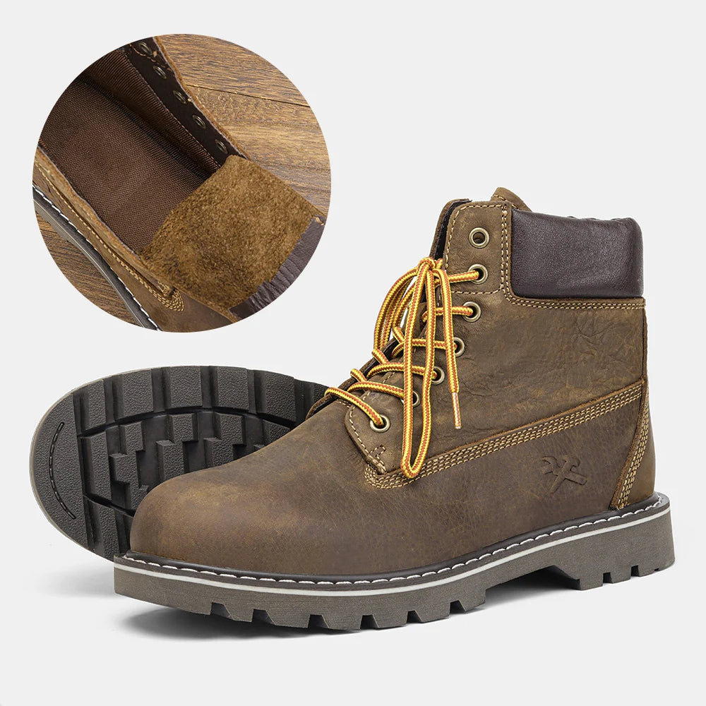 Zapatos de invierno de cuero | Verdadero calentador de invierno