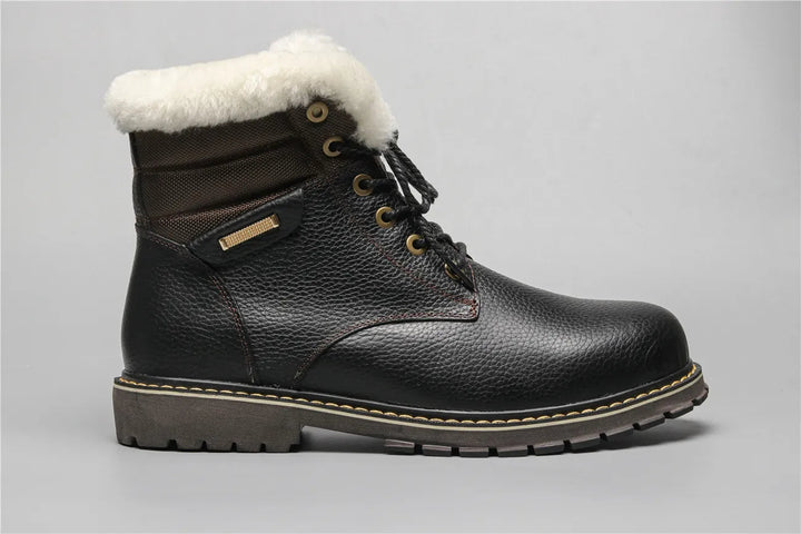 Winter boots made of leather | With wonderfully warm wool lining
