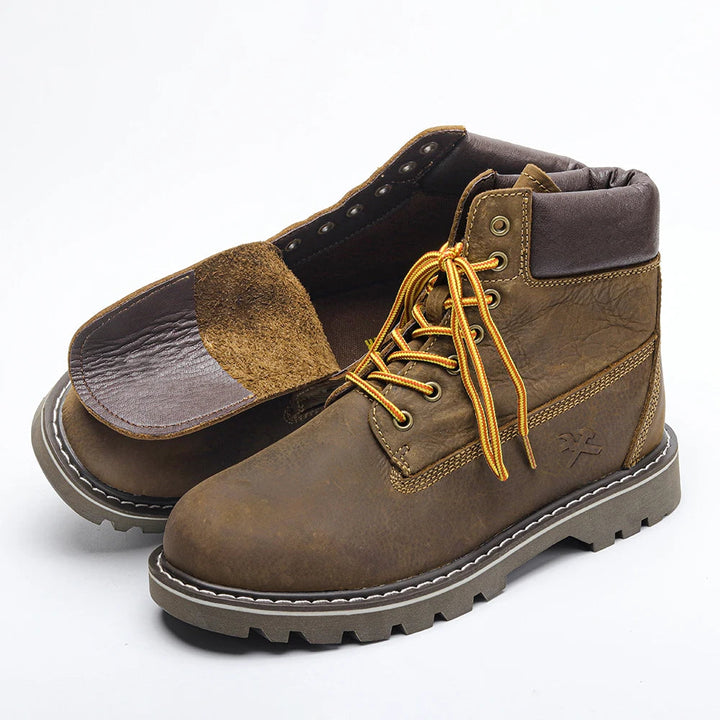 Zapatos de invierno de cuero | Verdadero calentador de invierno