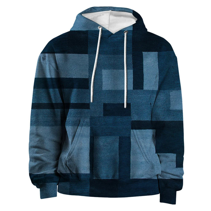 3D Checkered Hoodie | Urban Vibes Oversized Sweater