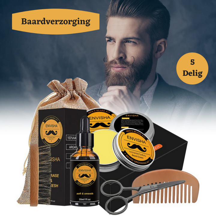 Beard growth grooming set | Stimulates your beard growth and nourishes the skin