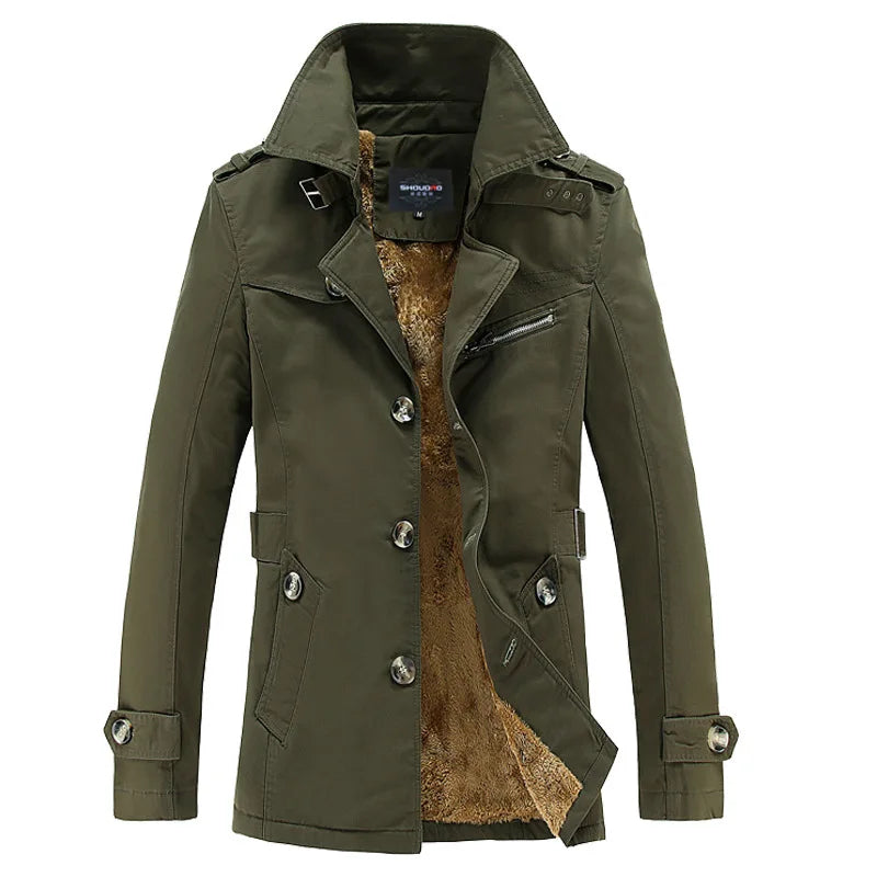 Vinter-trenchcoat | Trendy varm vinterkåpe