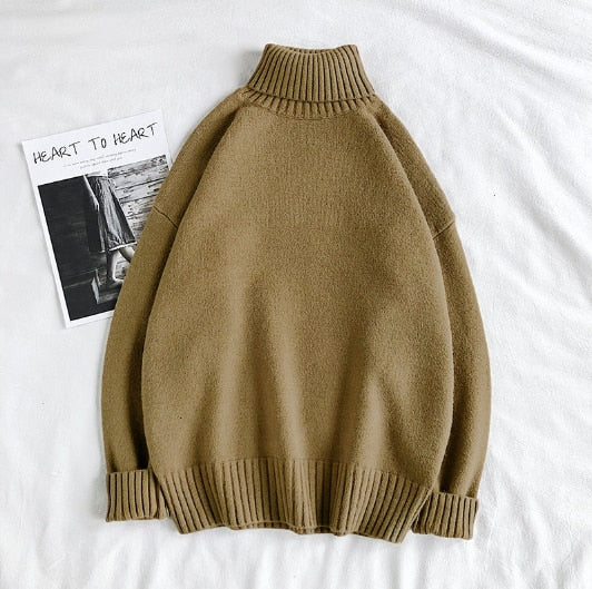 Jersey de cuello alto | Jersey de cuello alto cálido para hombre