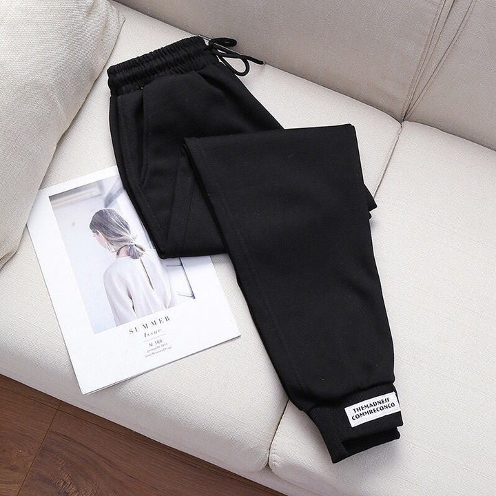 High-waisted jogging pants