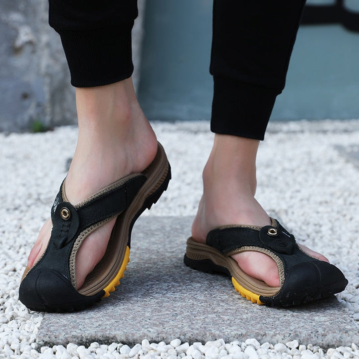 Leo leather sandals | Men's sandals made of genuine cowhide leather