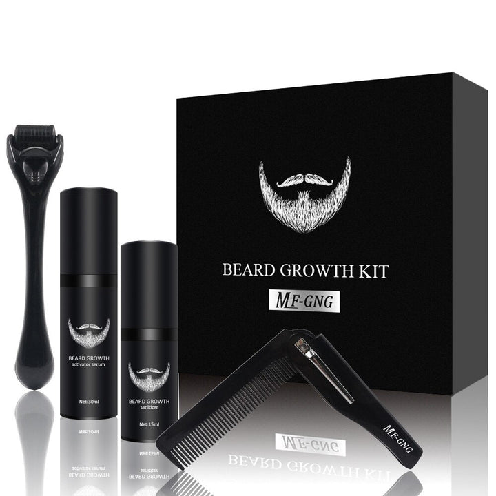 Beard growth grooming set | Stimulates your beard growth and nourishes the skin