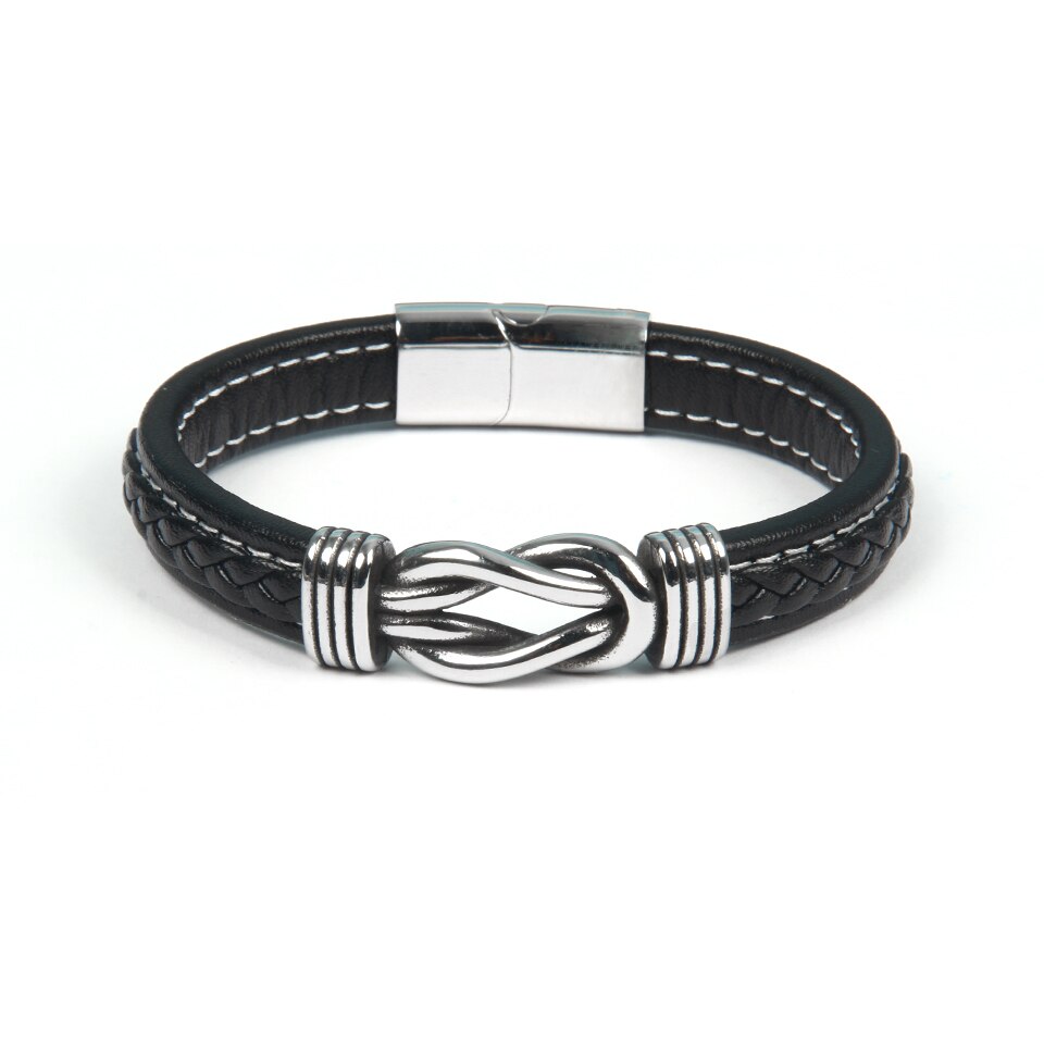 Infinity-armbånd | Læder-knude-armbånd