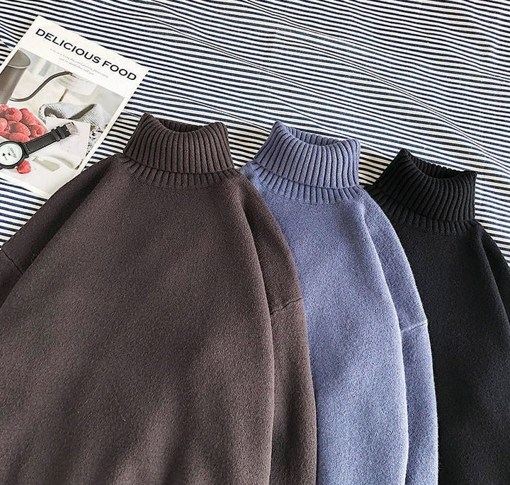 Jersey de cuello alto | Jersey de cuello alto cálido para hombre