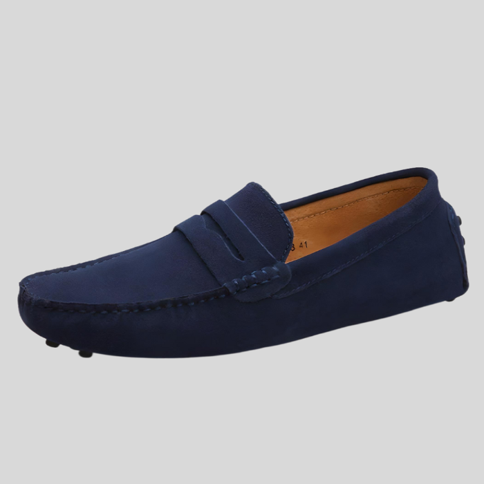 Hayley - Enkle slip-on sko i ruskind