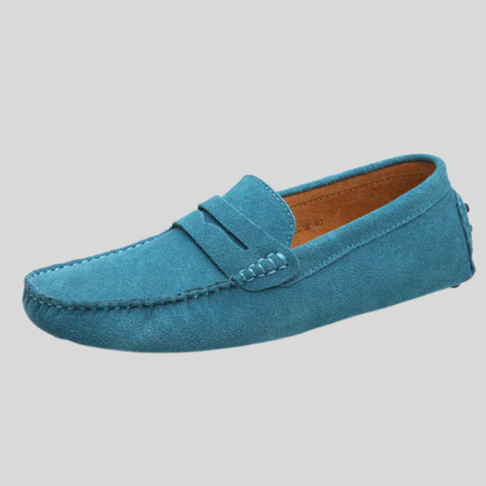 Hayley - Enkle slip-on sko i ruskind