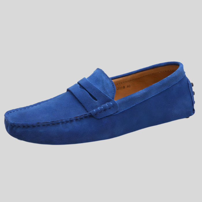 Hayley - Enkle slip-on sko i ruskind