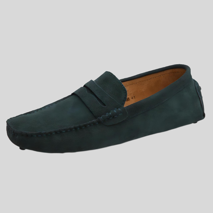 Hayley - Enkle slip-on sko i ruskind
