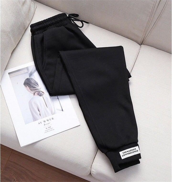 High-waisted jogging pants