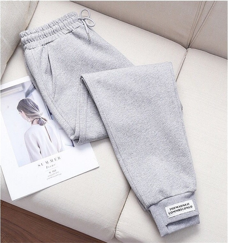 High-waisted jogging pants
