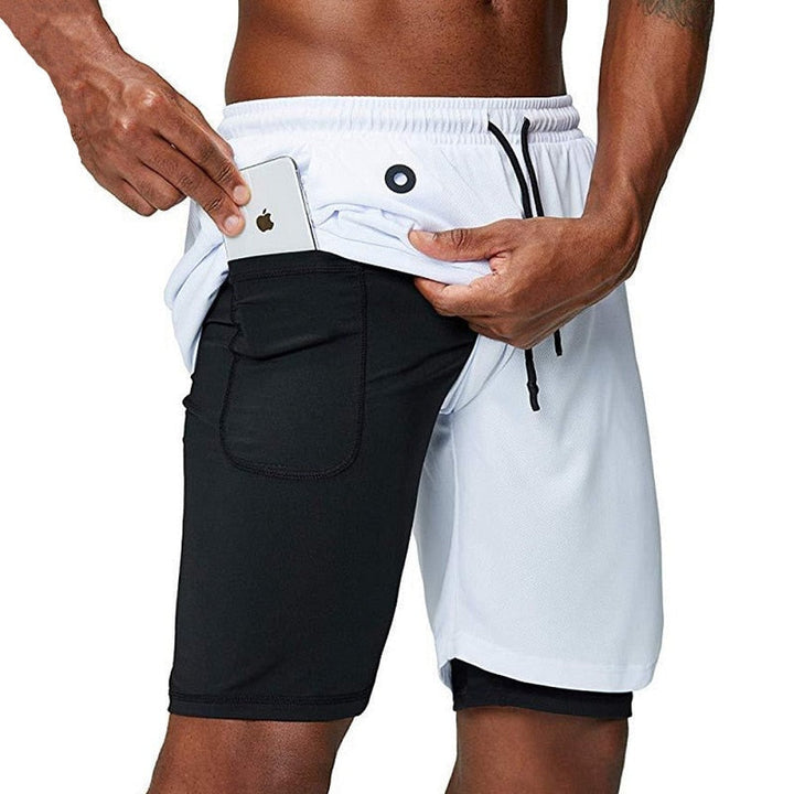 X-Fit Løbershorts | inkl. mobiltelefonlomme og skjorteflap