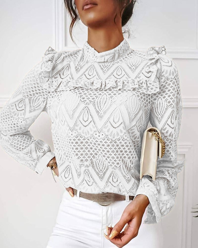LisaBlouse I Blouse with Ruffles for Women