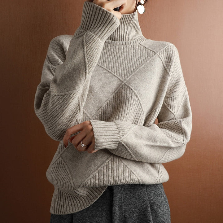 NeeltjesSweater I Pullover with Collar for Women