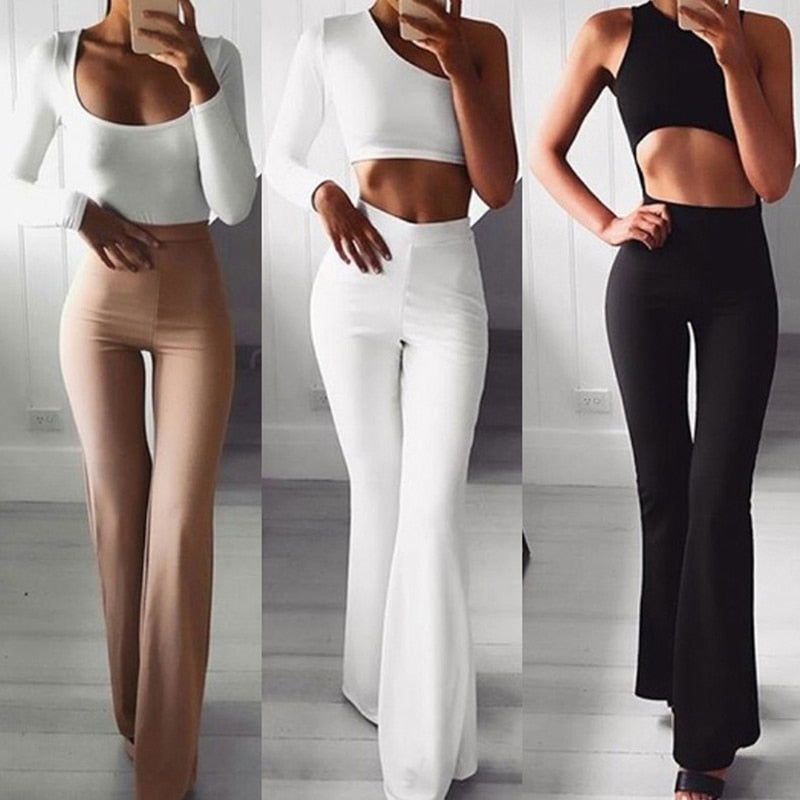 Fleur Flared Pants | An Elegant Women's High-Waisted Trousers
