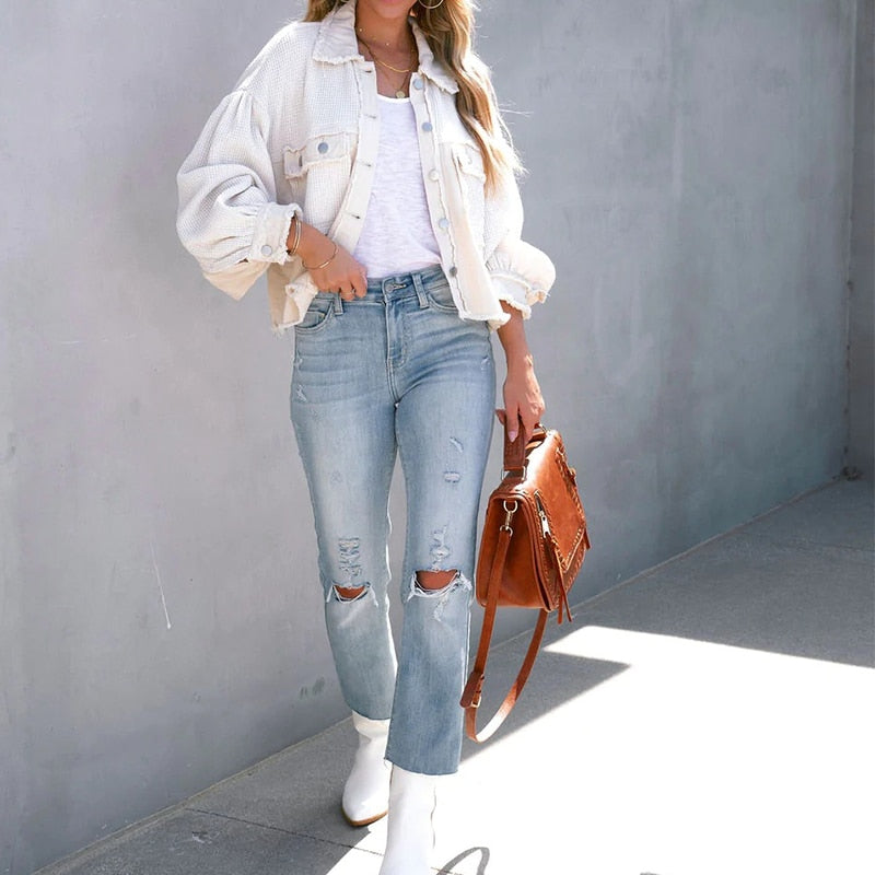 NomiesJacket | Jacket with Puff Sleeves for Women